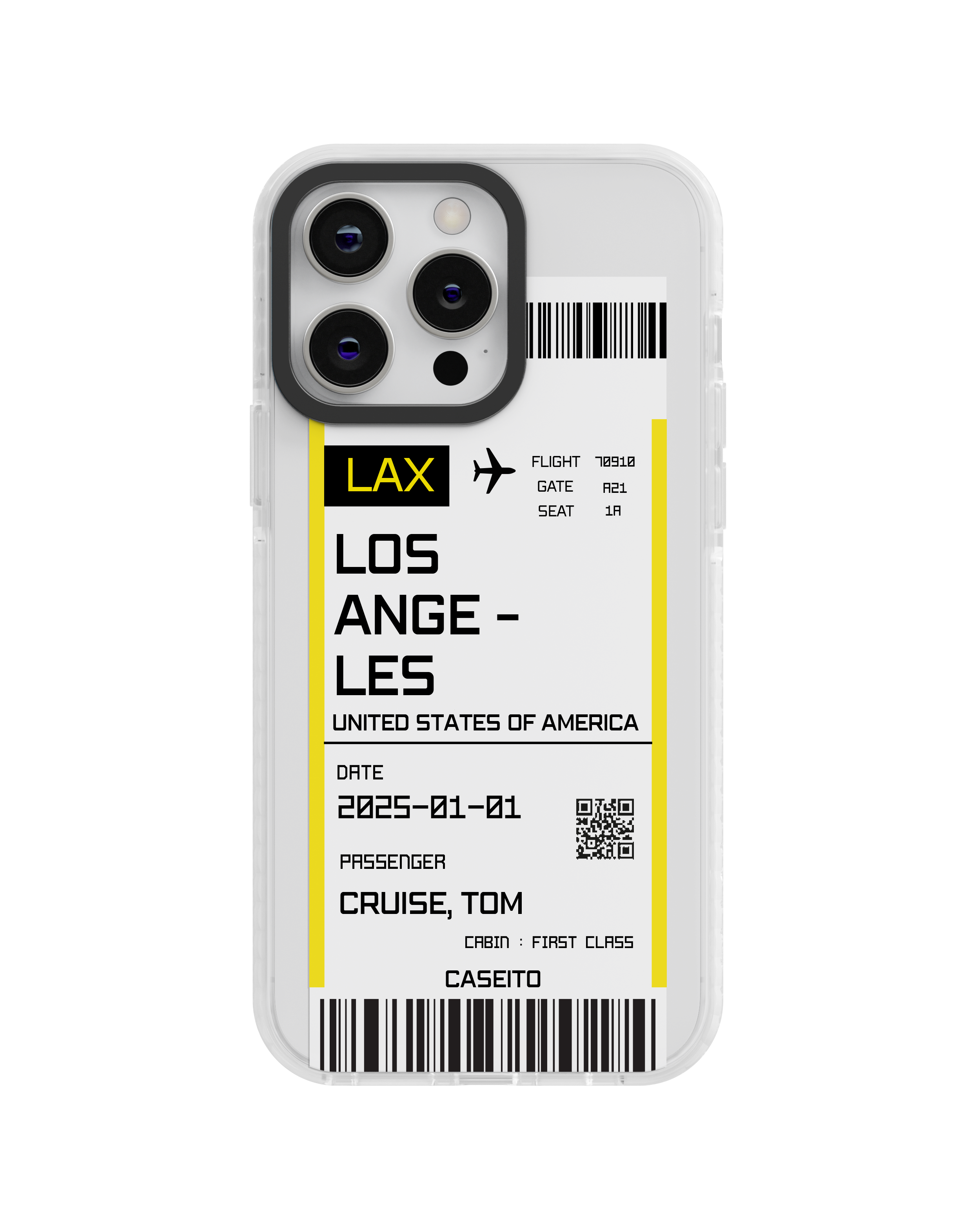 Los Angeles Boarding Pass iPhone Case